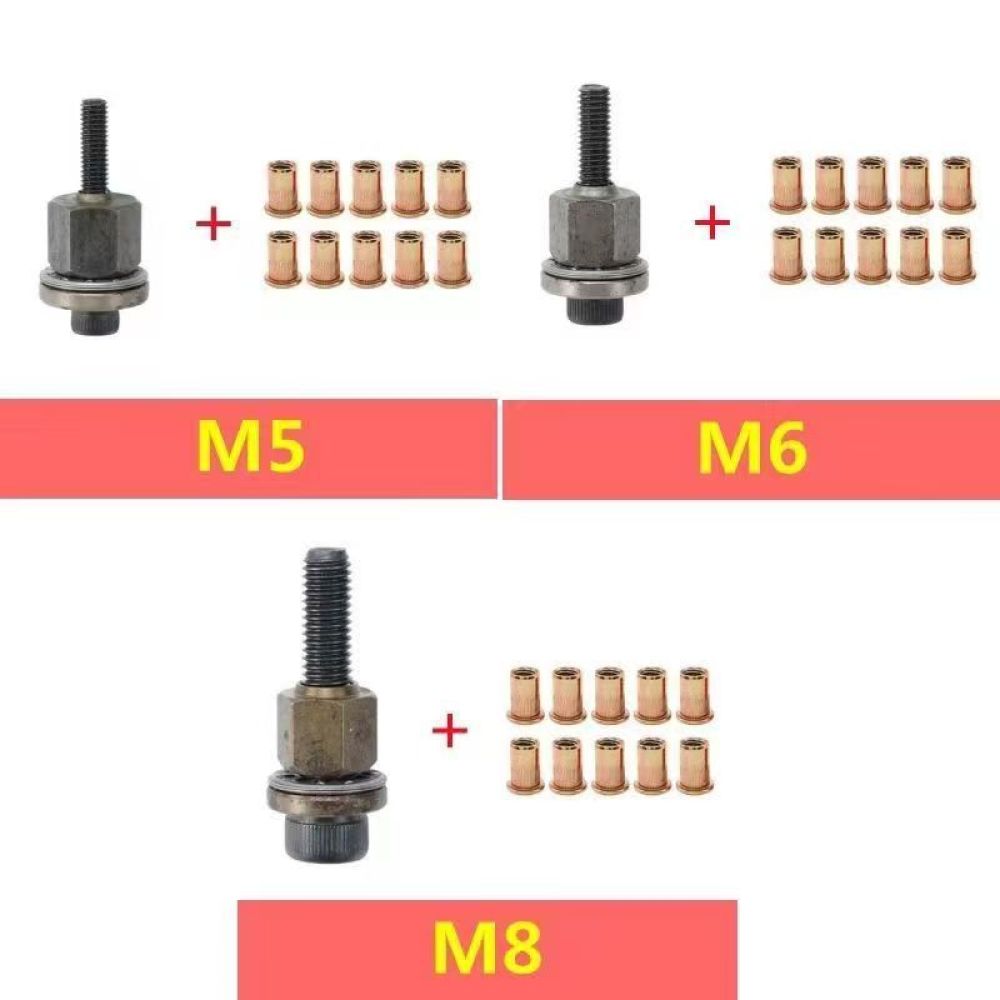 Rivet Setter Tool - Tragbares Handnietwerkzeug M3 M12 Nietmuttern-Set Manueller