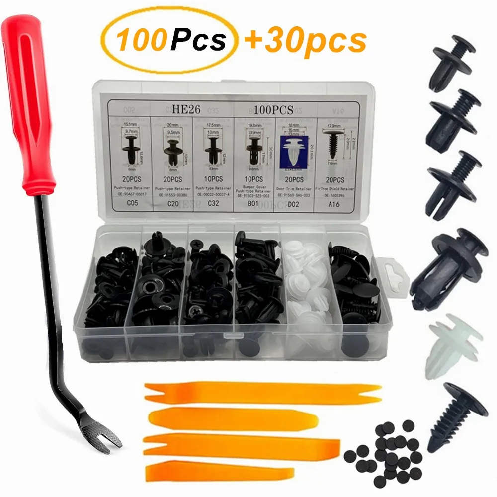 Rivet Setter Tool - Neue 100 stücke Auto Kunststoff Clips